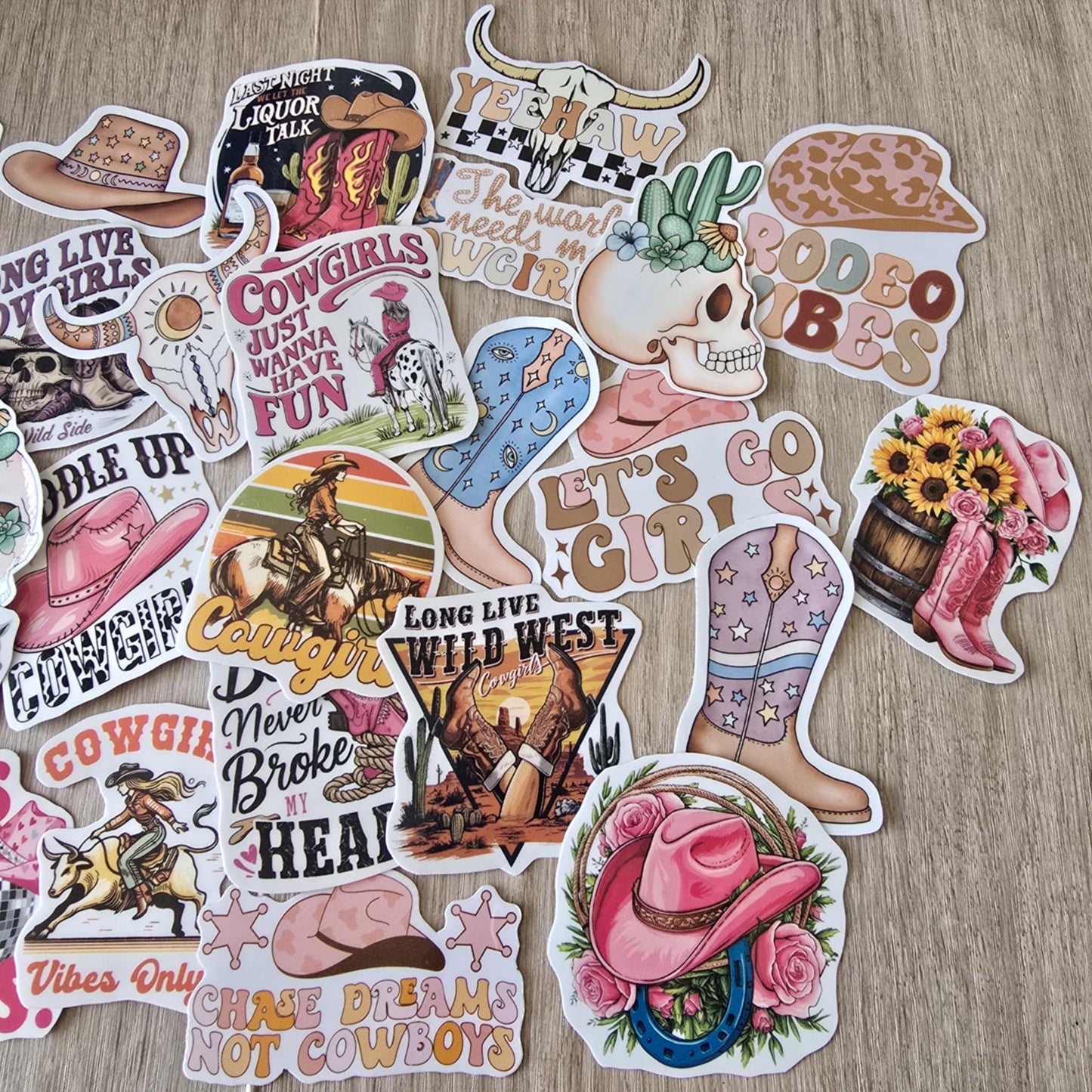 COWGIRL THEME STICKER SETS