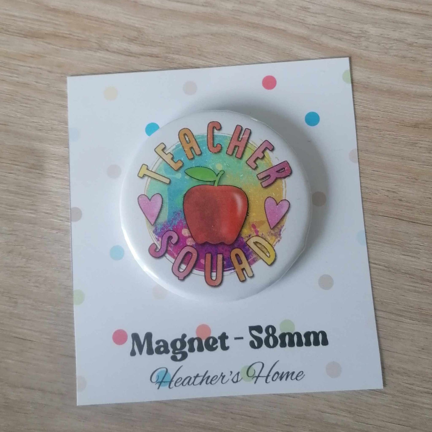 TEACHER SQUAD - MAGNET/BADGE/KEYRING