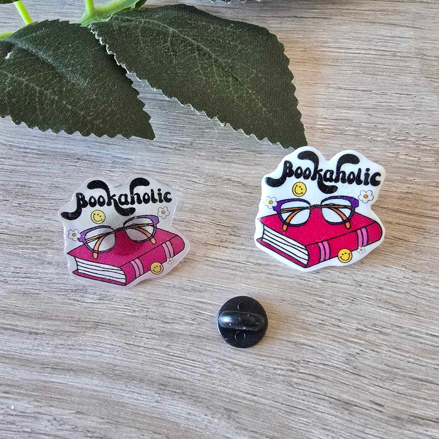 Bookaholic pin