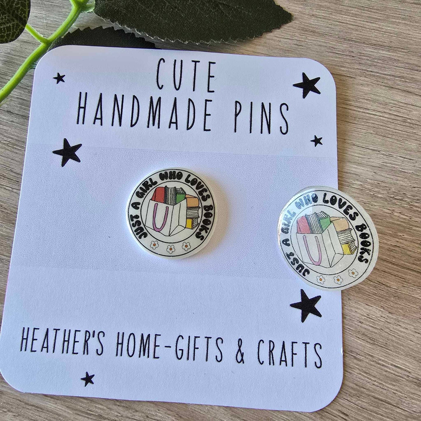 Just a girl who loves books pin