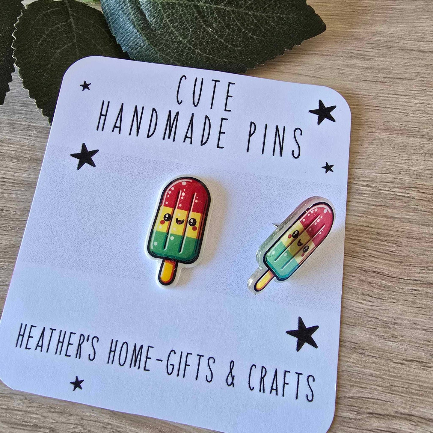 Ice lolly pin