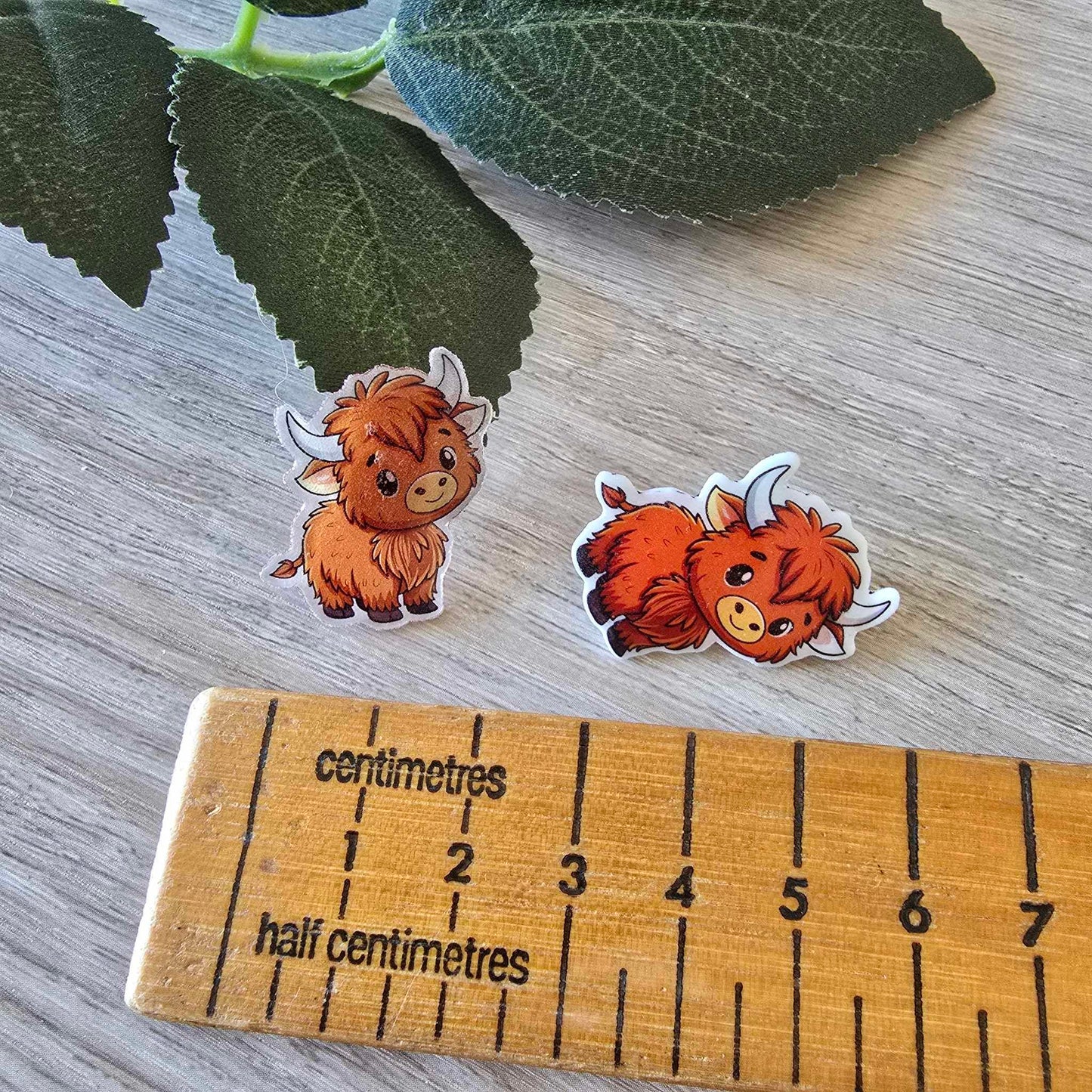 Highland cow pin