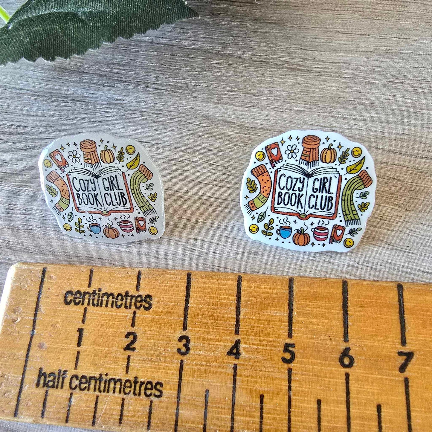 Cosy girl bookish pin