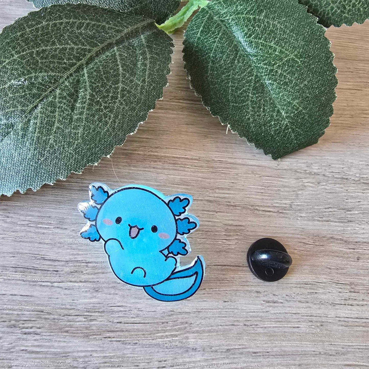 Axolotl pin - blue