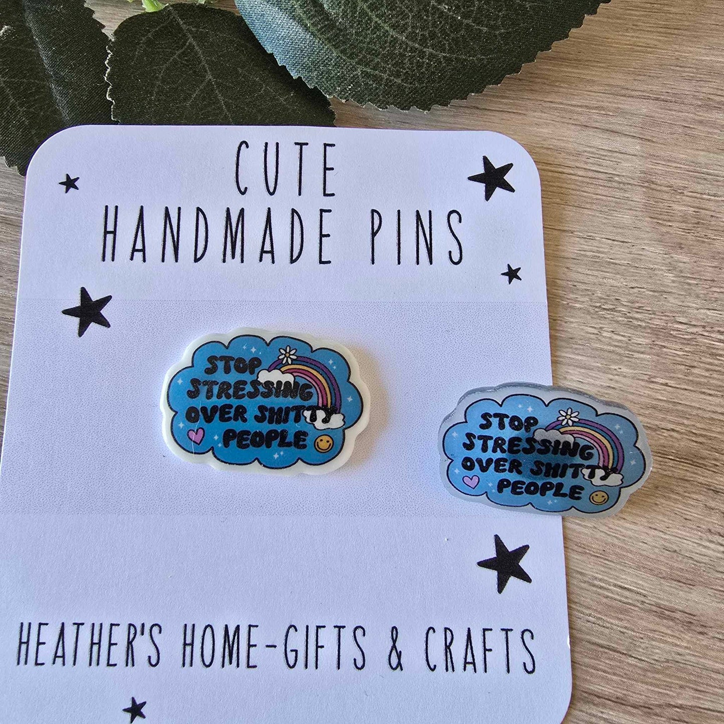 Sweary stop stressing pin