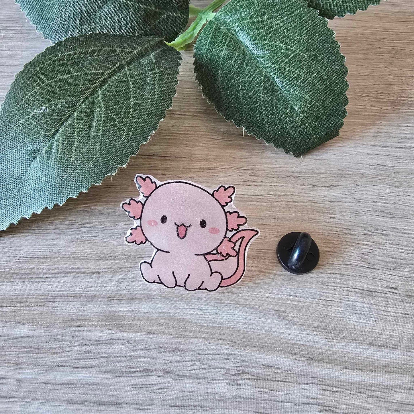 Axolotl pin - pink