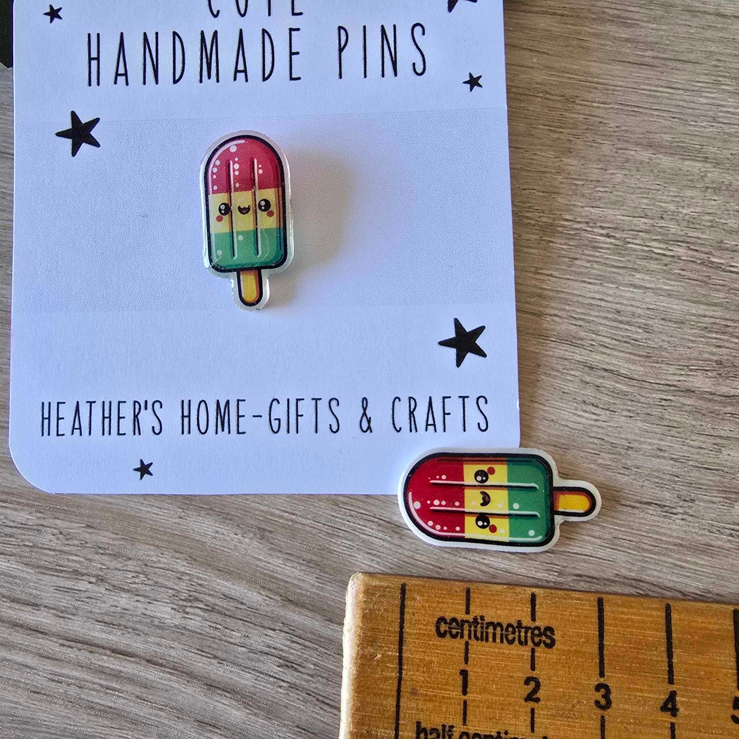Ice lolly pin