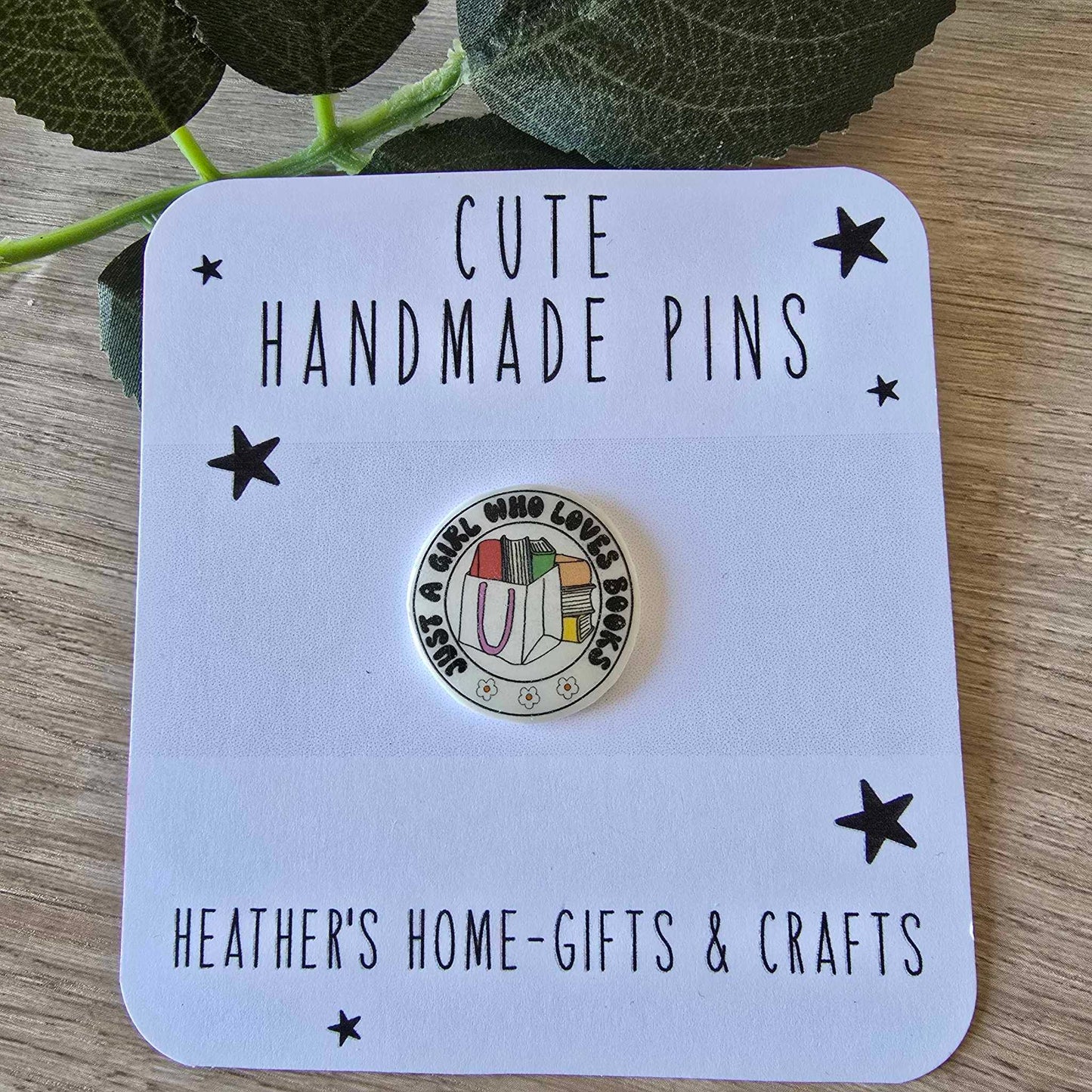 Just a girl who loves books pin