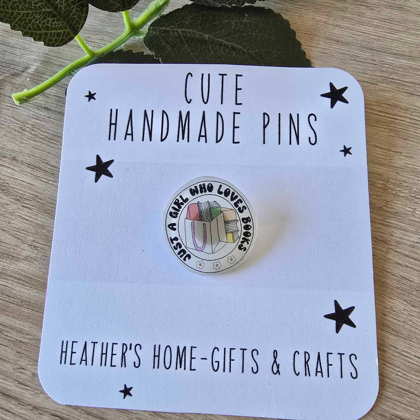 Just a girl who loves books pin