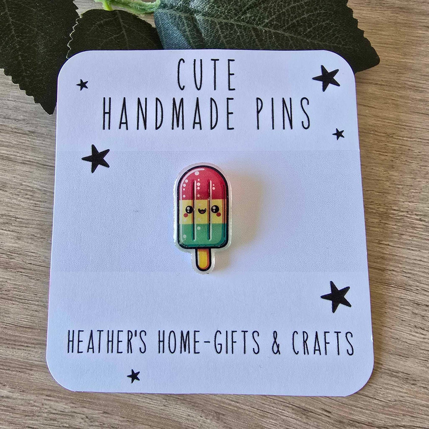Ice lolly pin