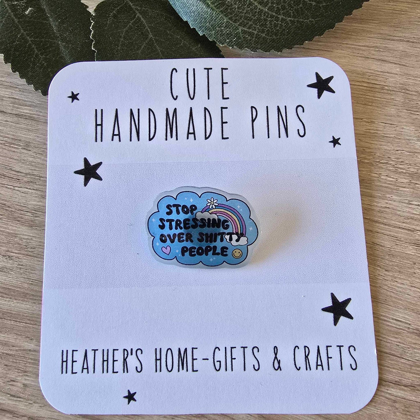Sweary stop stressing pin