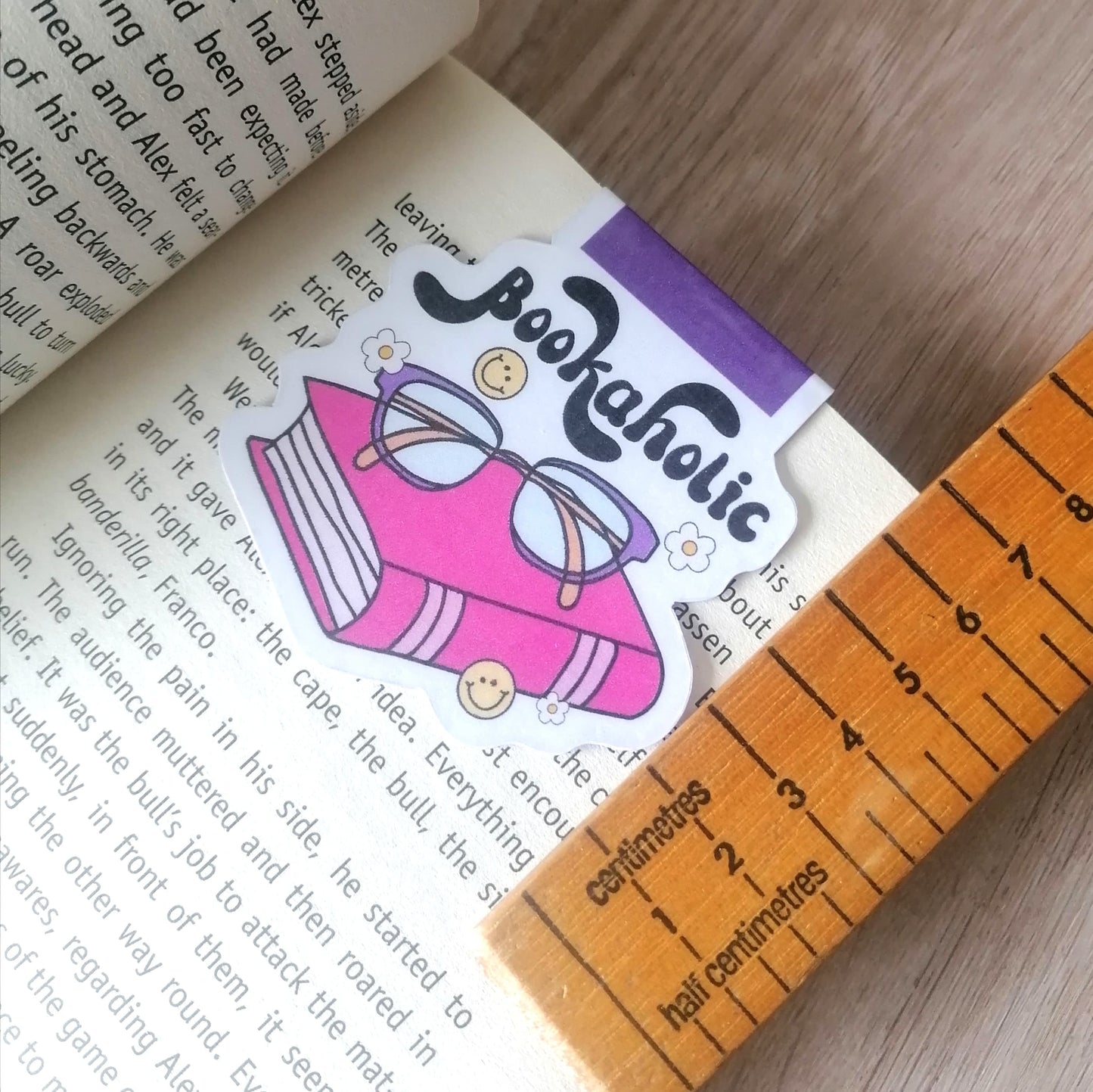 MAGNETIC BOOKMARK - BOOKAHOLIC