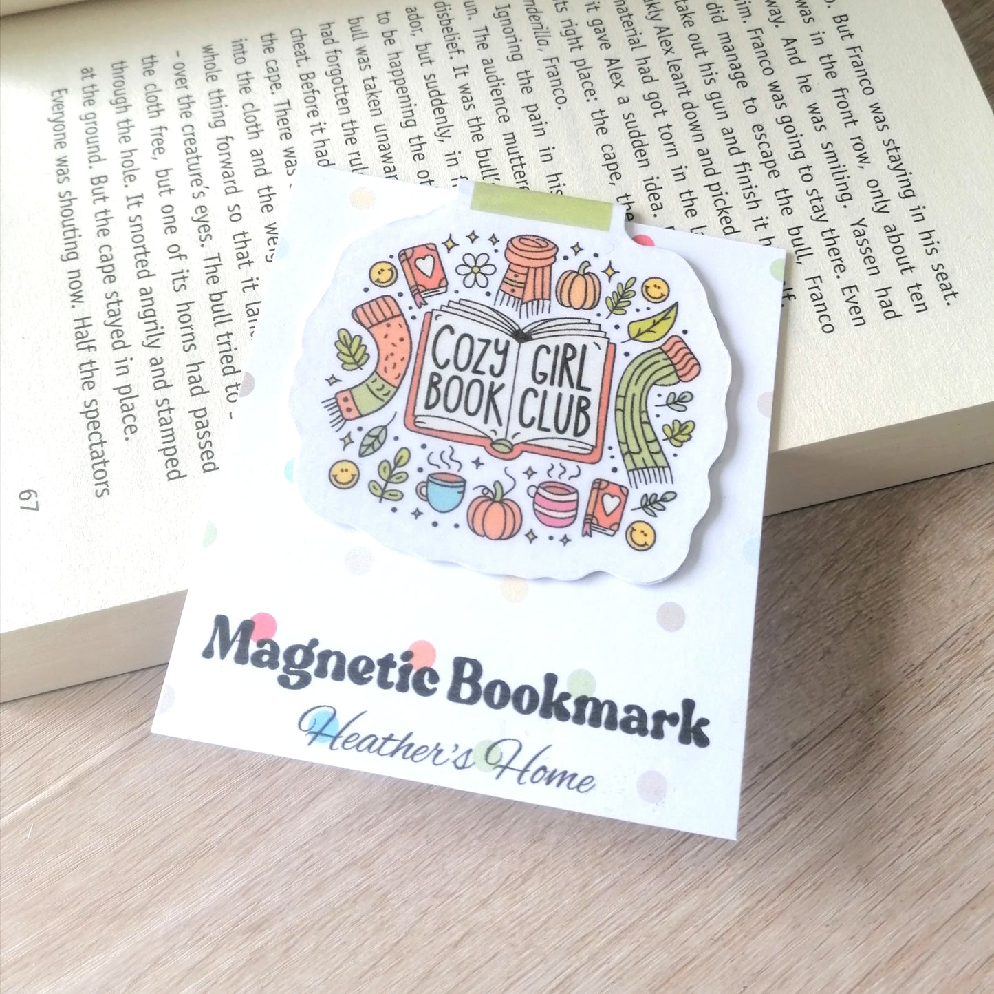 MAGNETIC BOOKMARK - COZY GIRL BOOKCLUB