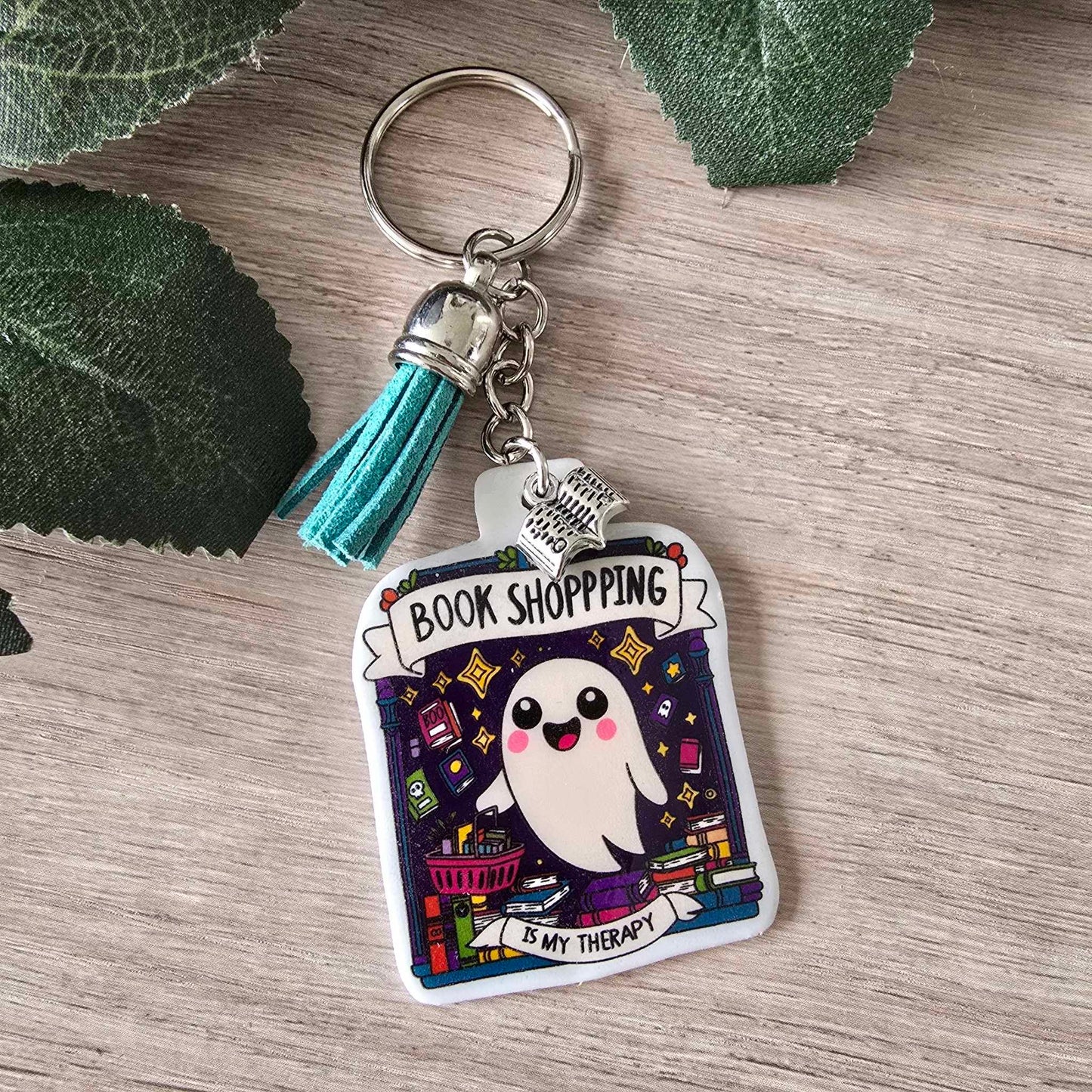 BOOK SHOPPING KEYRING