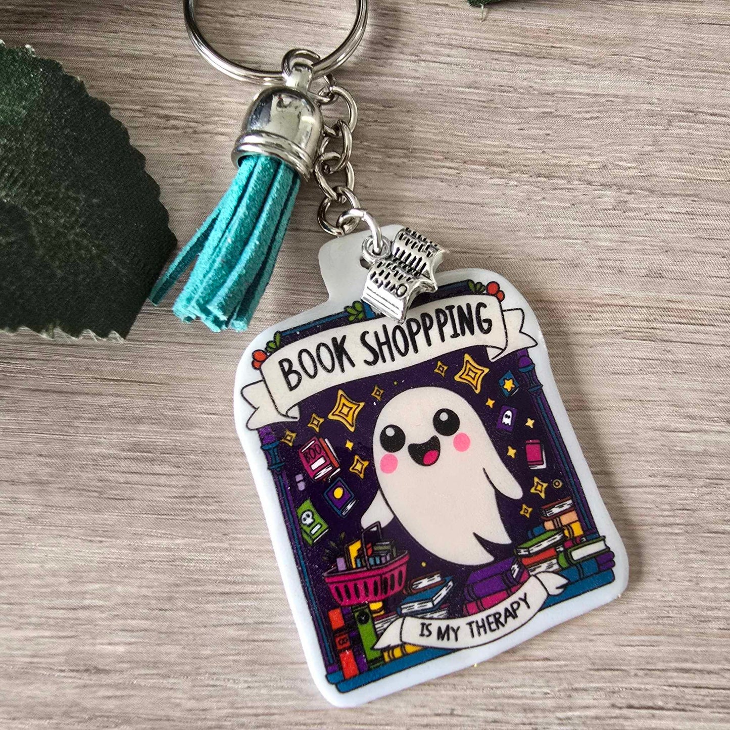 BOOK SHOPPING KEYRING