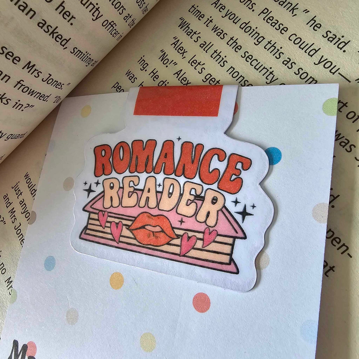 MAGNETIC BOOKMARK - ROMANCE READER