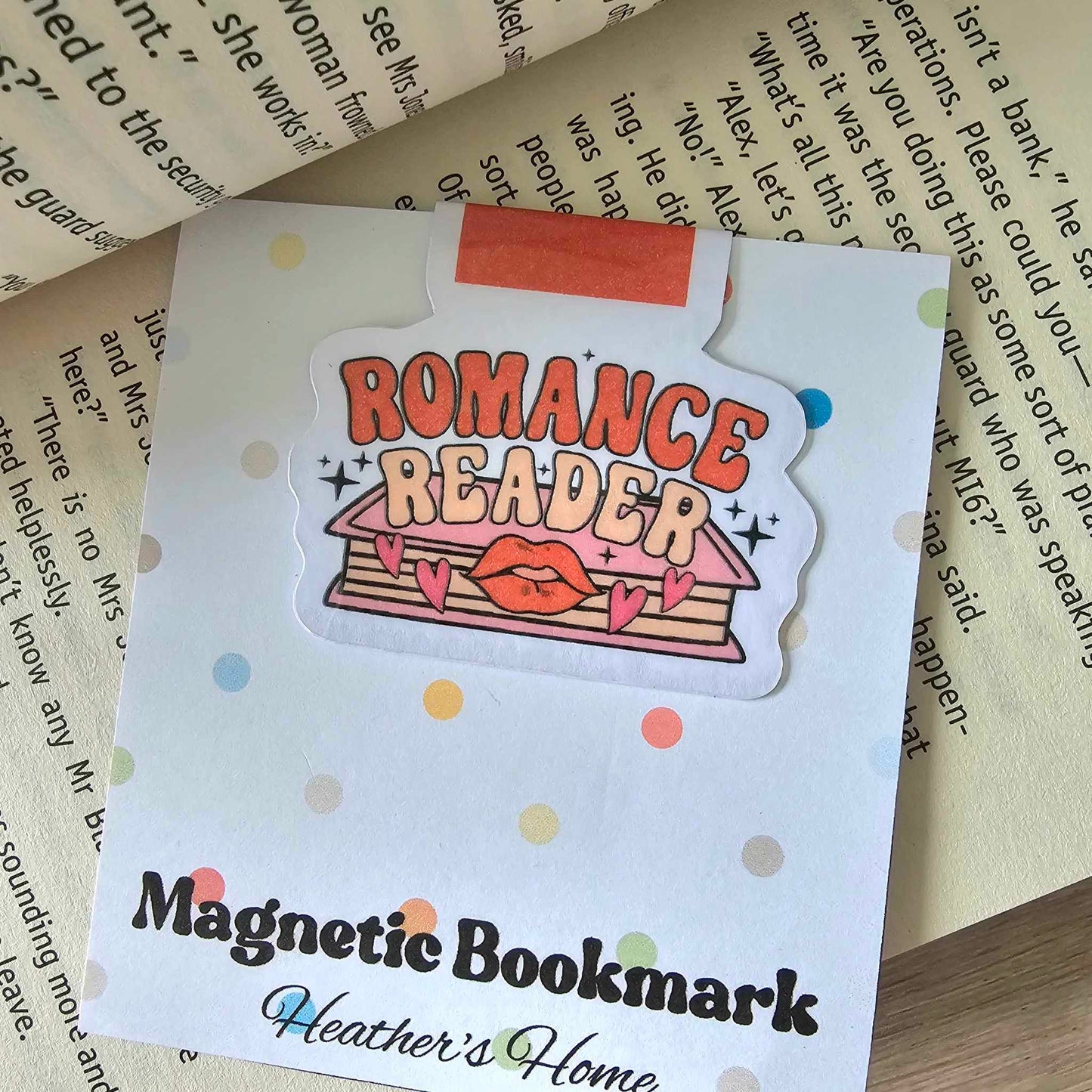 MAGNETIC BOOKMARK - ROMANCE READER