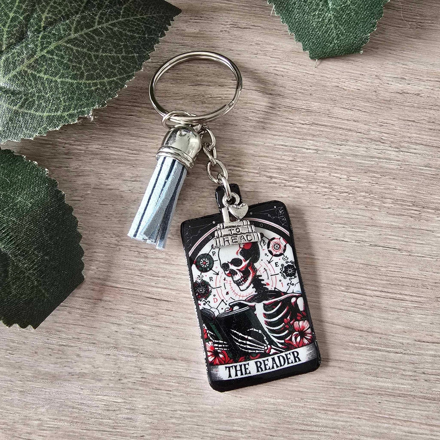 TAROT THE READER (SKELETON) KEYRING