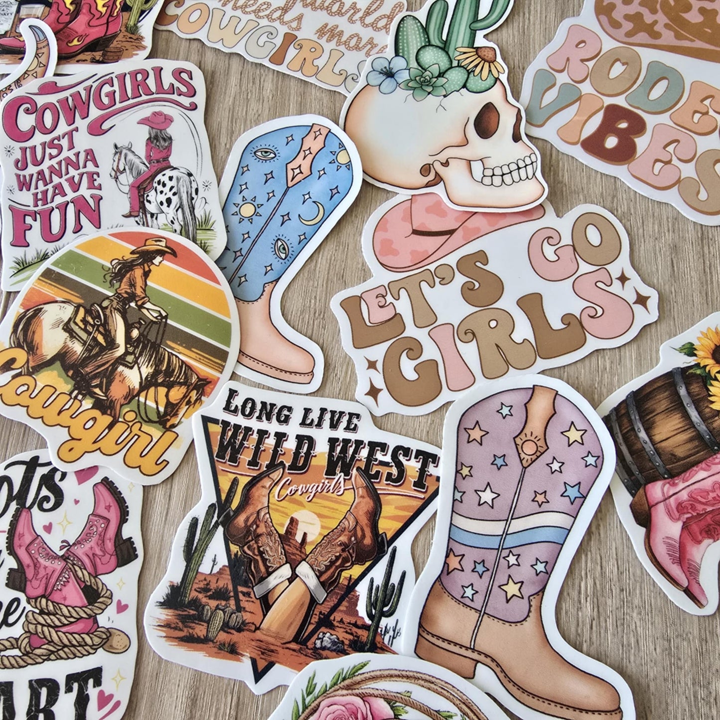 COWGIRL THEME STICKER SETS