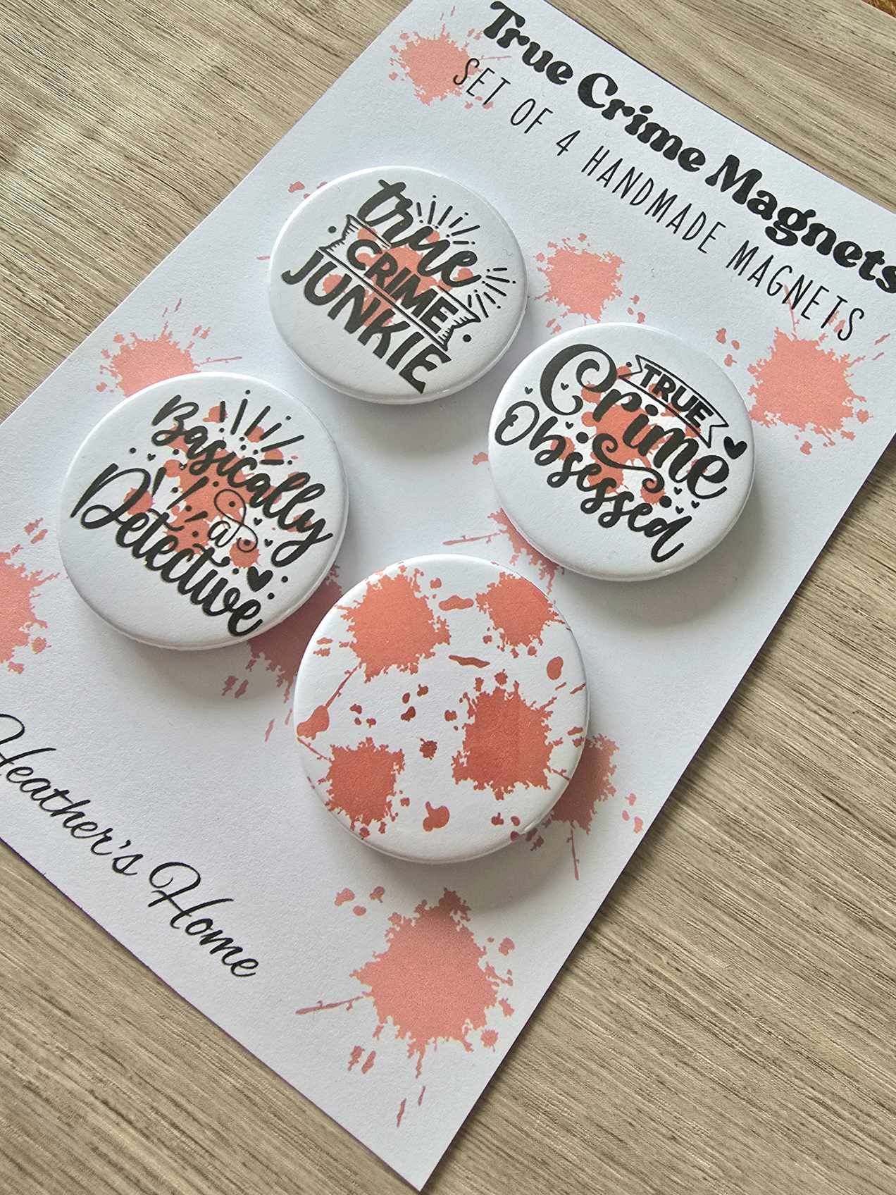 TRUE CRIME MINI MAGNET SET