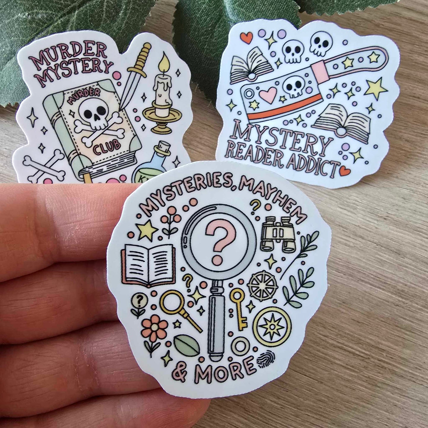MYSTERY READER STICKERS X 3
