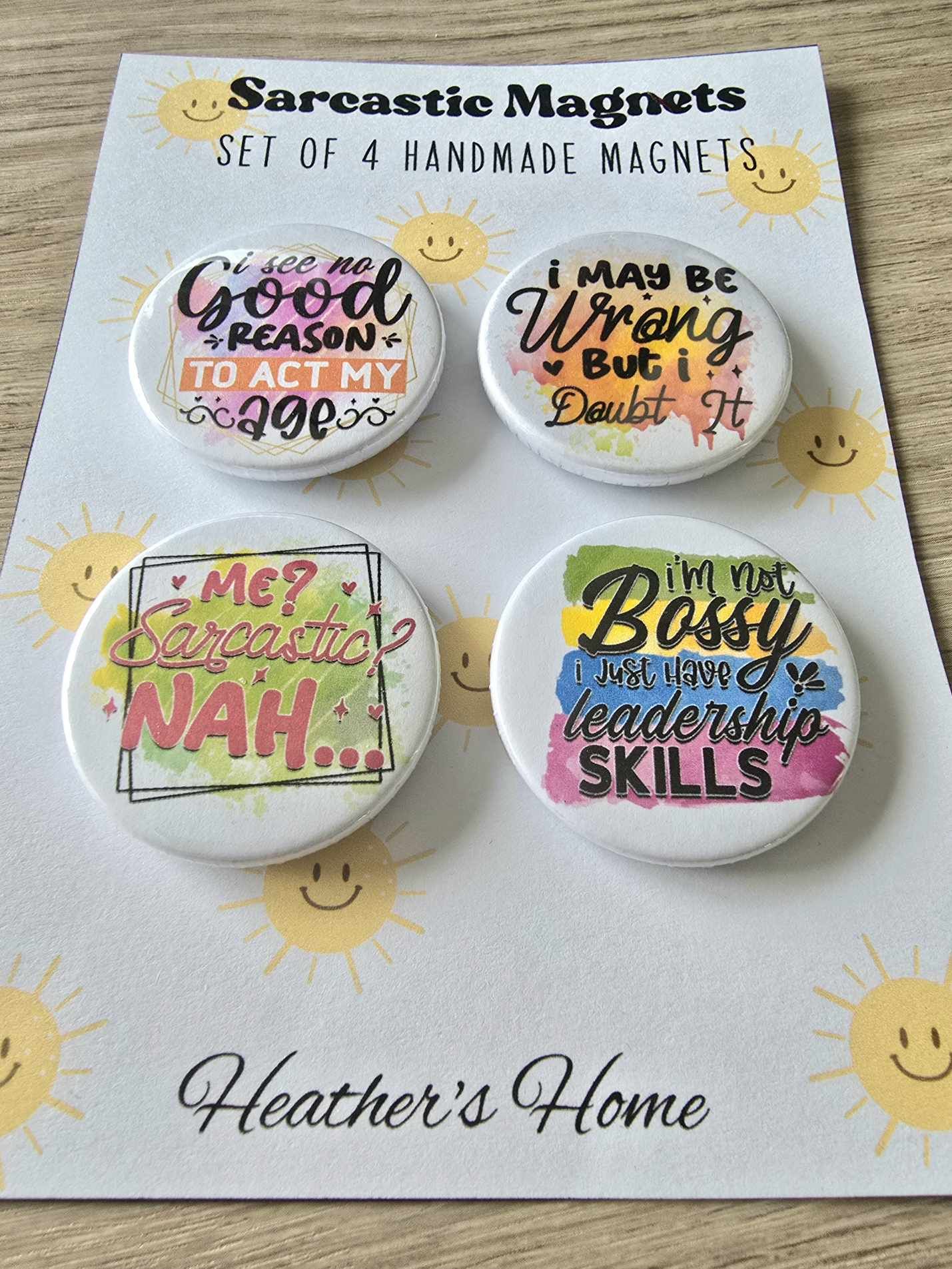 SARCASTIC QUOTES MINI MAGNET SET