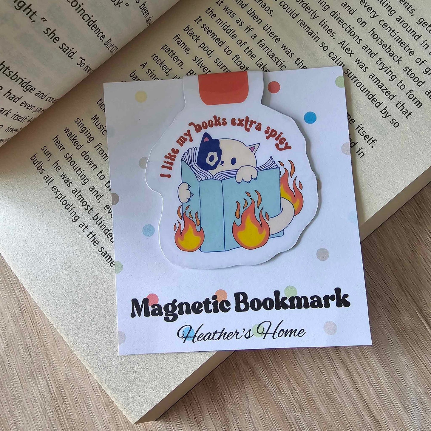 MAGNETIC BOOKMARK - EXTRA SPICY (CAT)