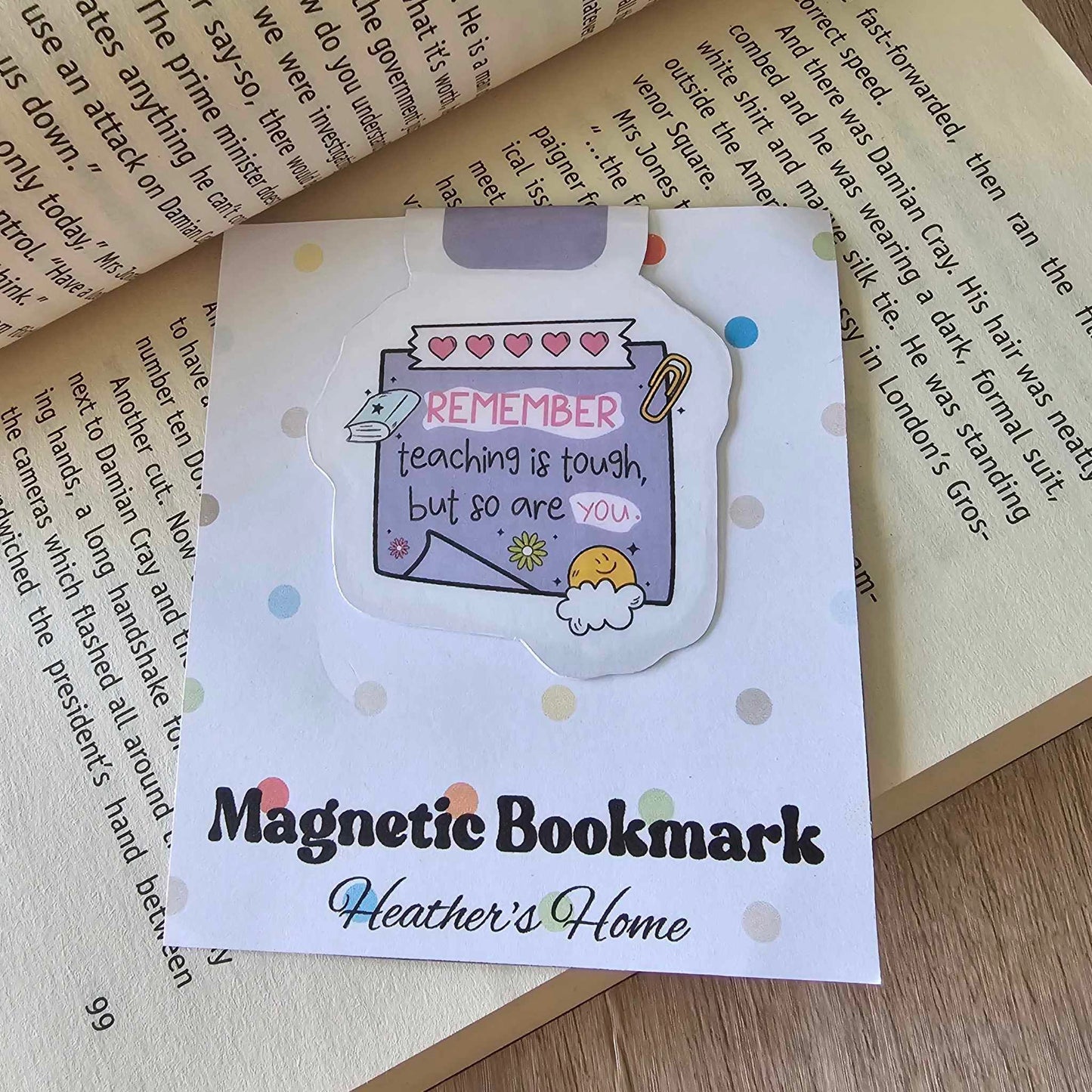 MAGNETIC BOOKMARK - TEACHER - TEACHING IS TOUGH