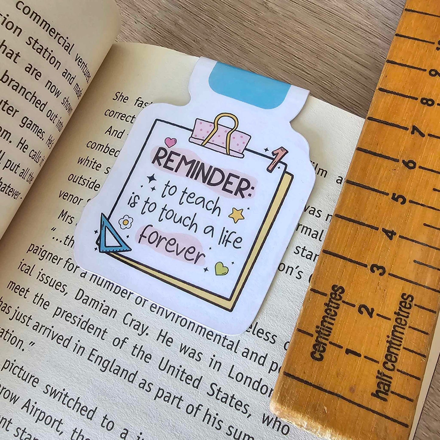 MAGNETIC BOOKMARK - TEACHER - TOUCH A LIFE