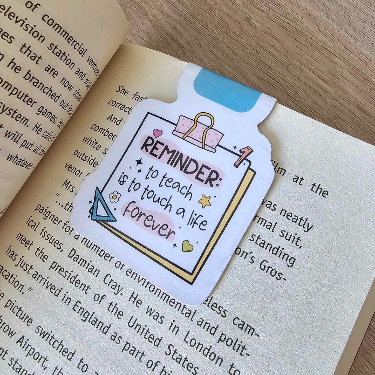 MAGNETIC BOOKMARK - TEACHER - TOUCH A LIFE