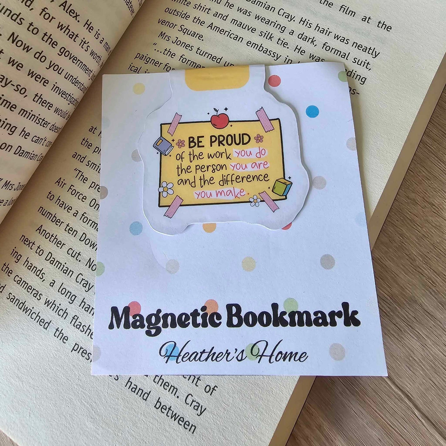 MAGNETIC BOOKMARK - TEACHER - BE PROUD