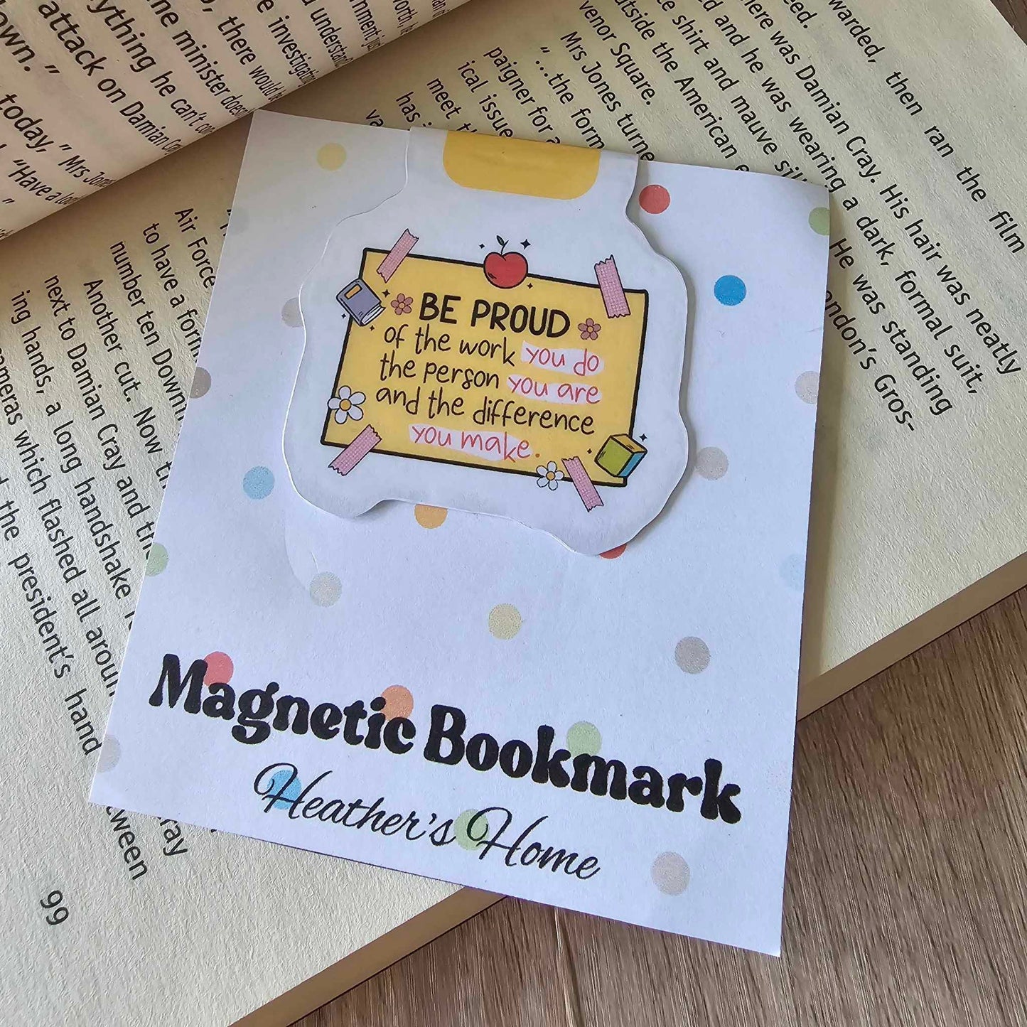MAGNETIC BOOKMARK - TEACHER - BE PROUD