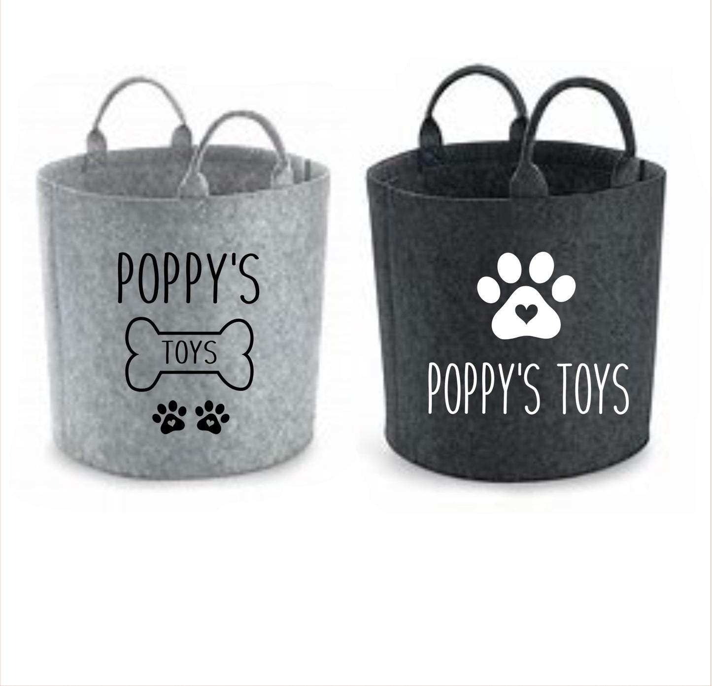 FELT TRUG - PET TOY STORAGE - PERSONALISED