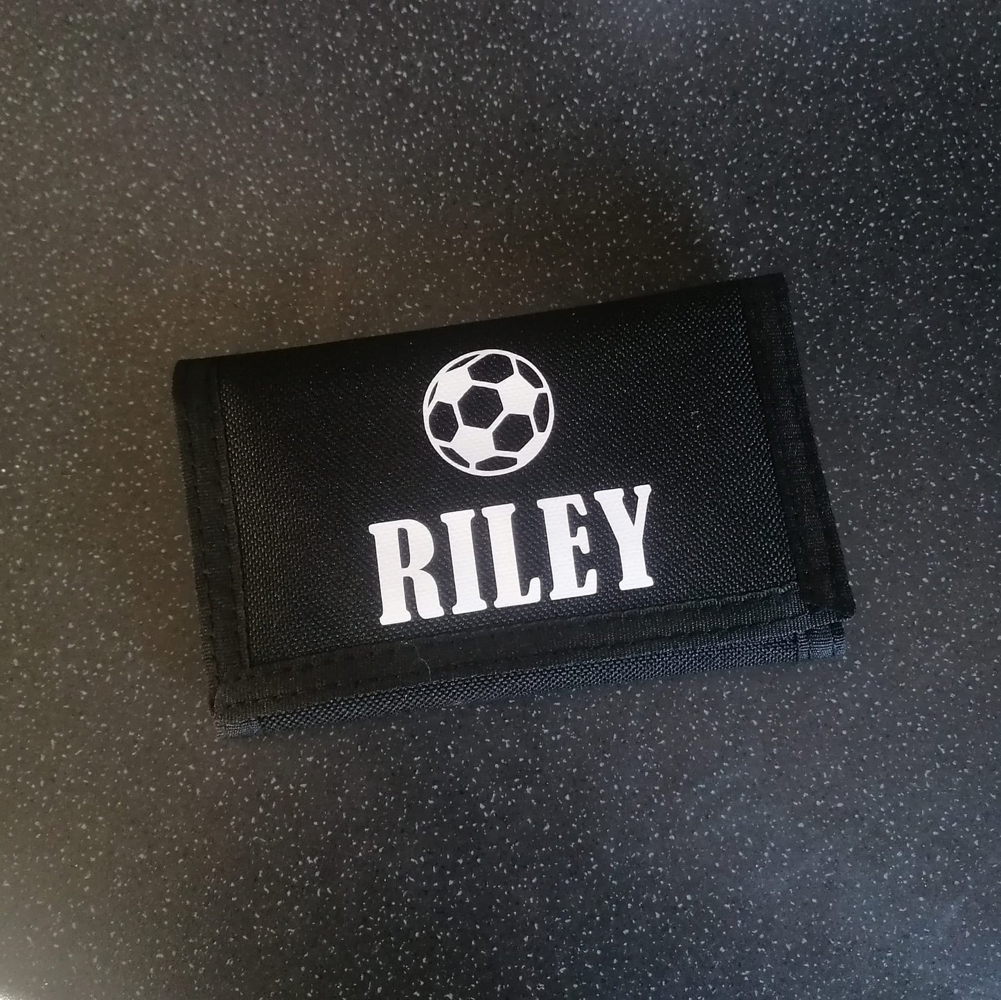 Football theme wallet - personalised