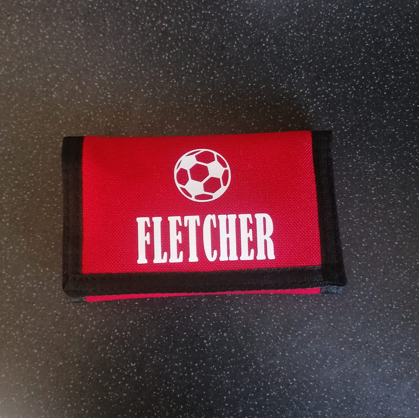 Football theme wallet - personalised