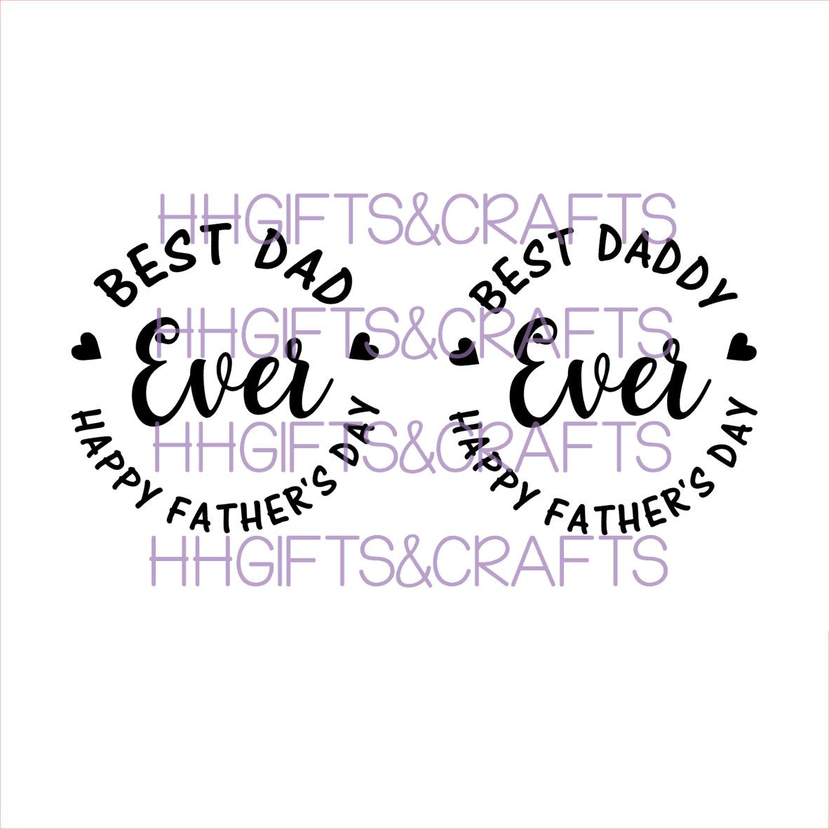 DA 017 - BEST DADDY HAPPY FATHERS DAY - SMALL VINYL