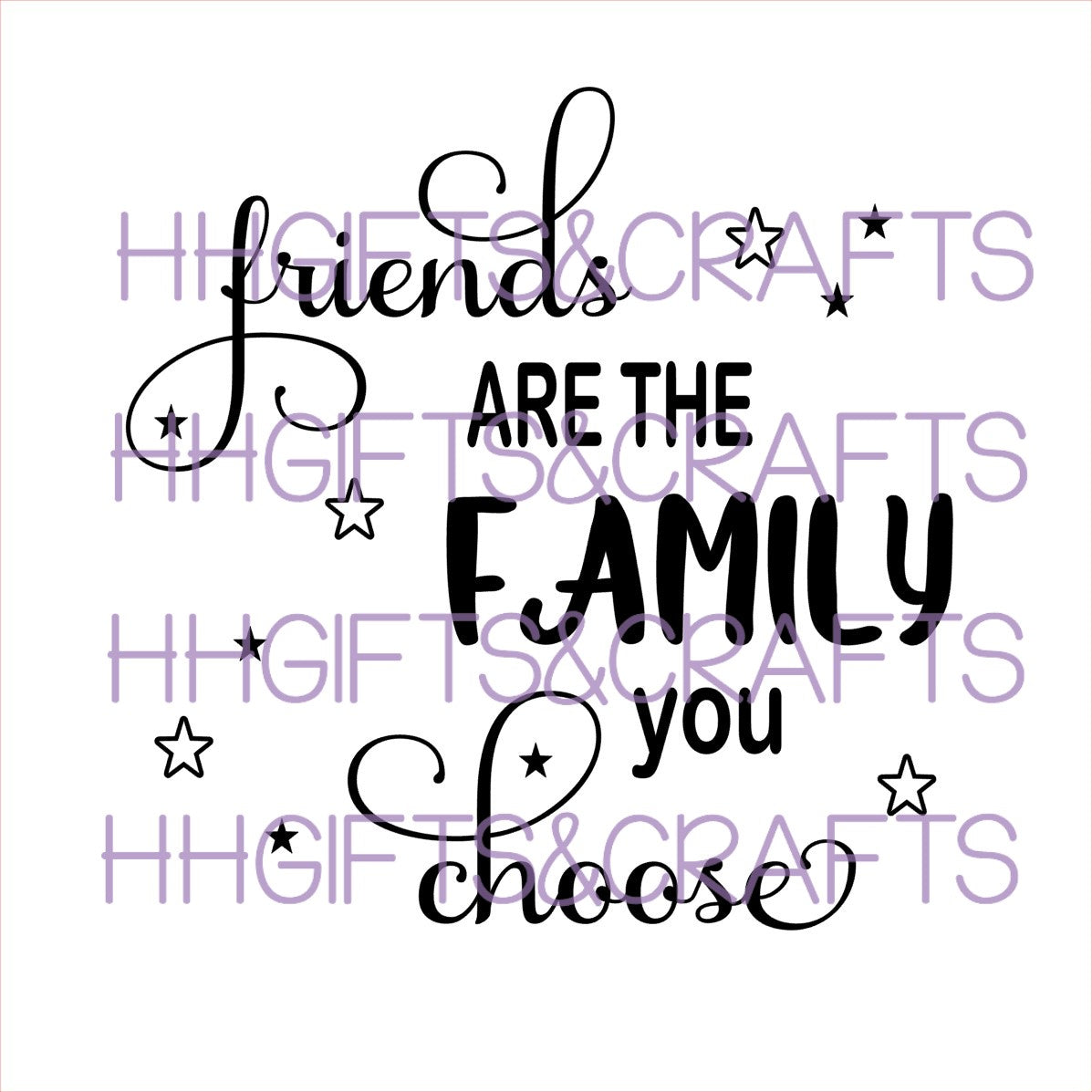 FRI03 - FRIENDS ARE THE FAMILY - FRAME VINYL