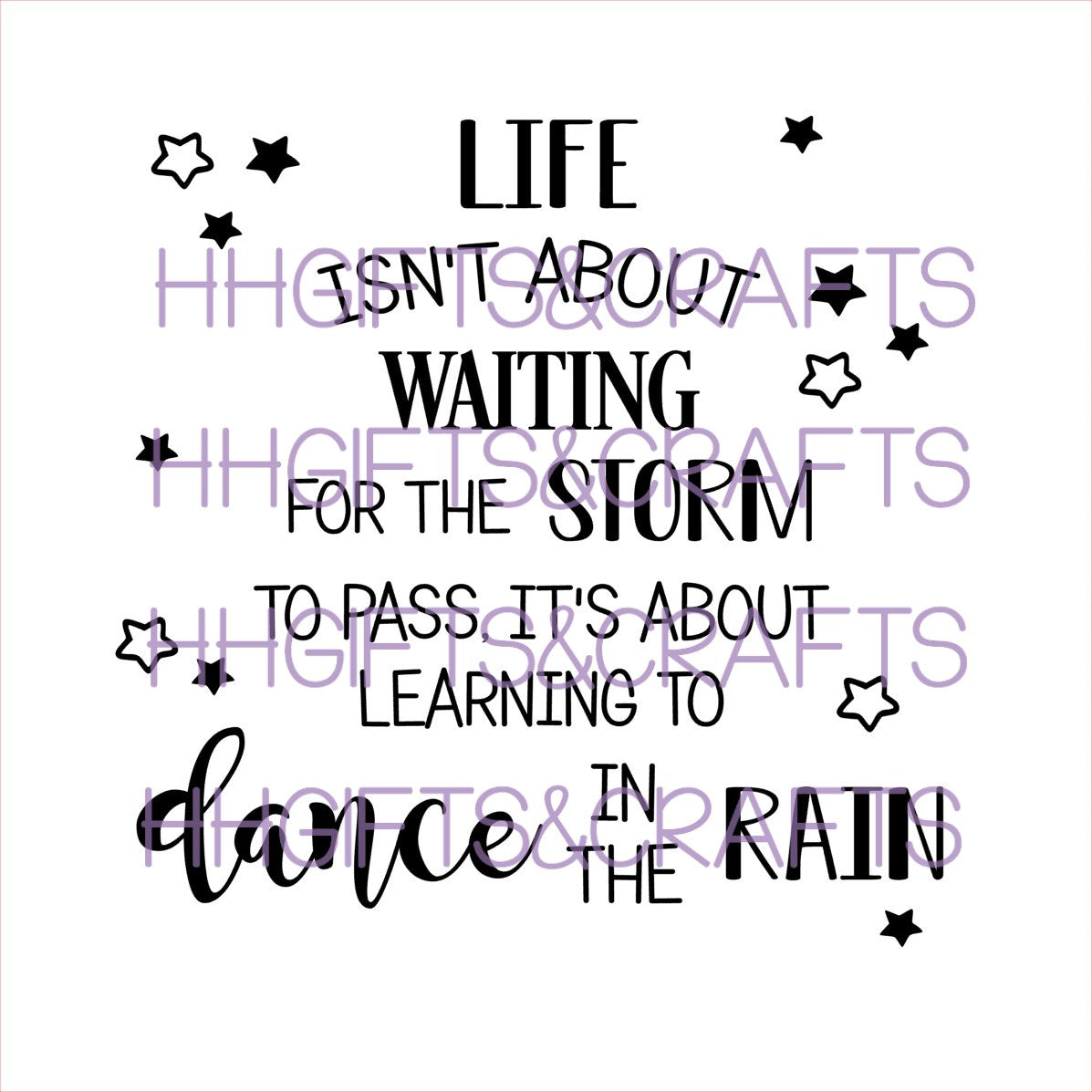 GL30 - LIFE ISN'T WAITING FOR THE STORM - FRAME VINYL