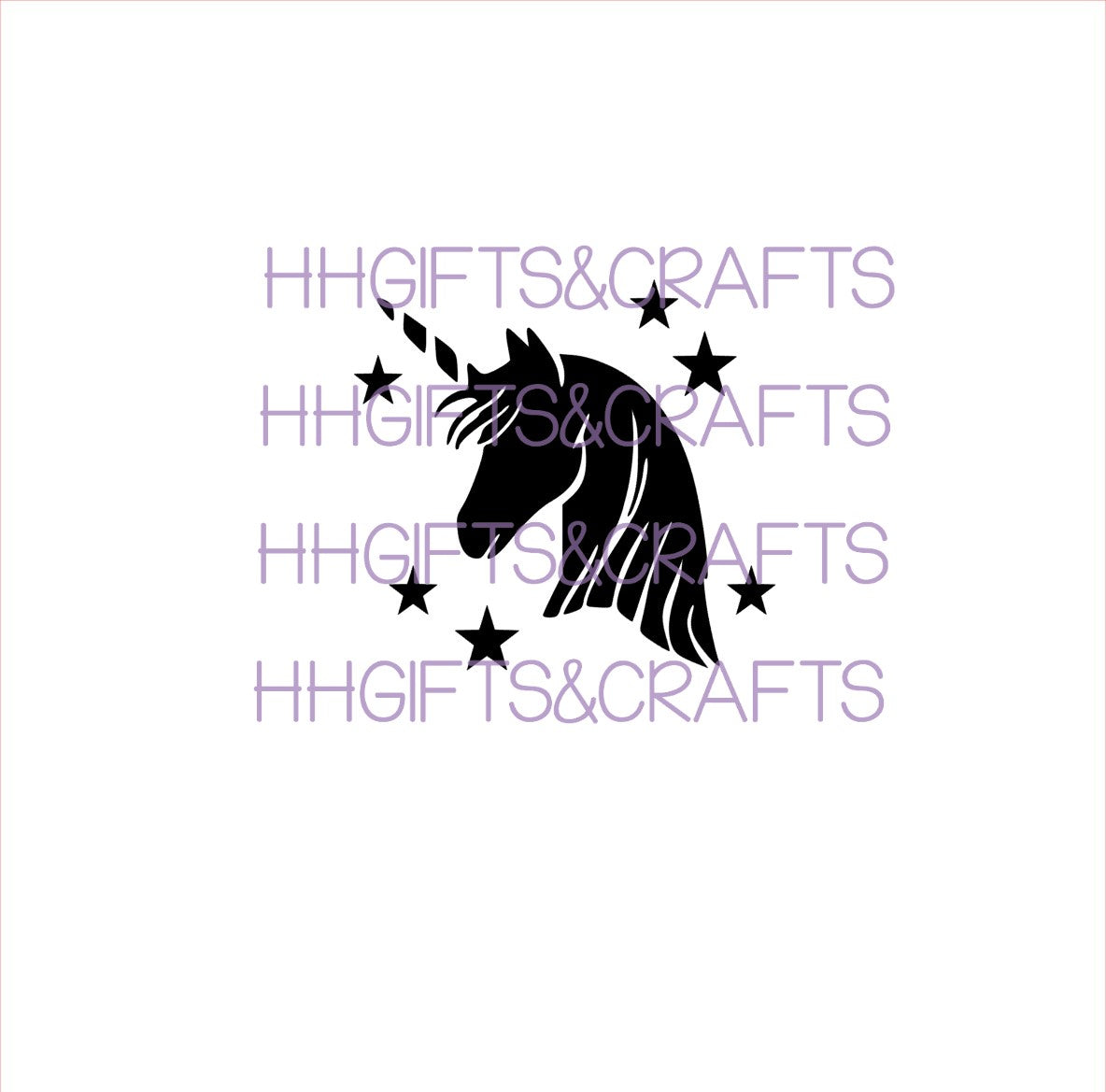 GS 05 - UNICORN WITH STARS - SMALL VINYL