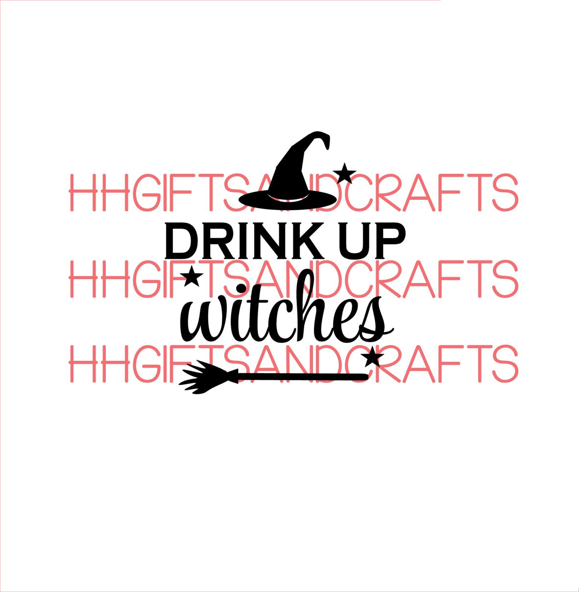 HAL20 -DRINK UP WITCHES (DESIGN 2) - SMALL VINYL