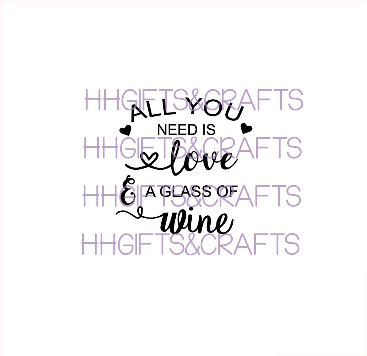 LVS05 - ALL YOU NEED IS LOVE AND WINE - SMALL VINYL