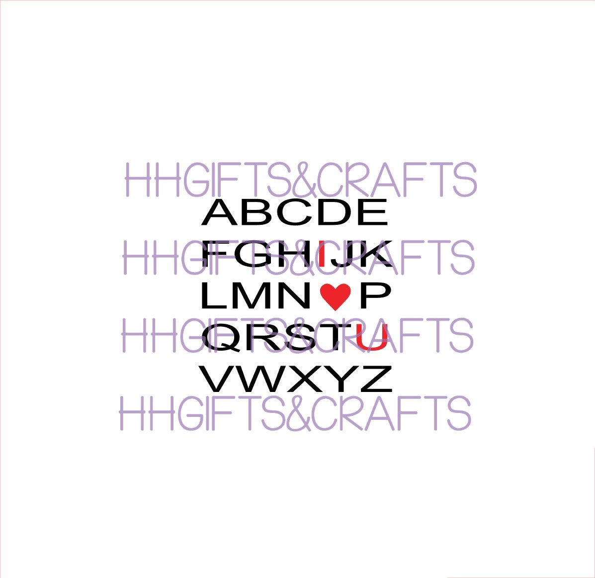 LVS06 - A-Z LOVE YOU - SMALL VINYL