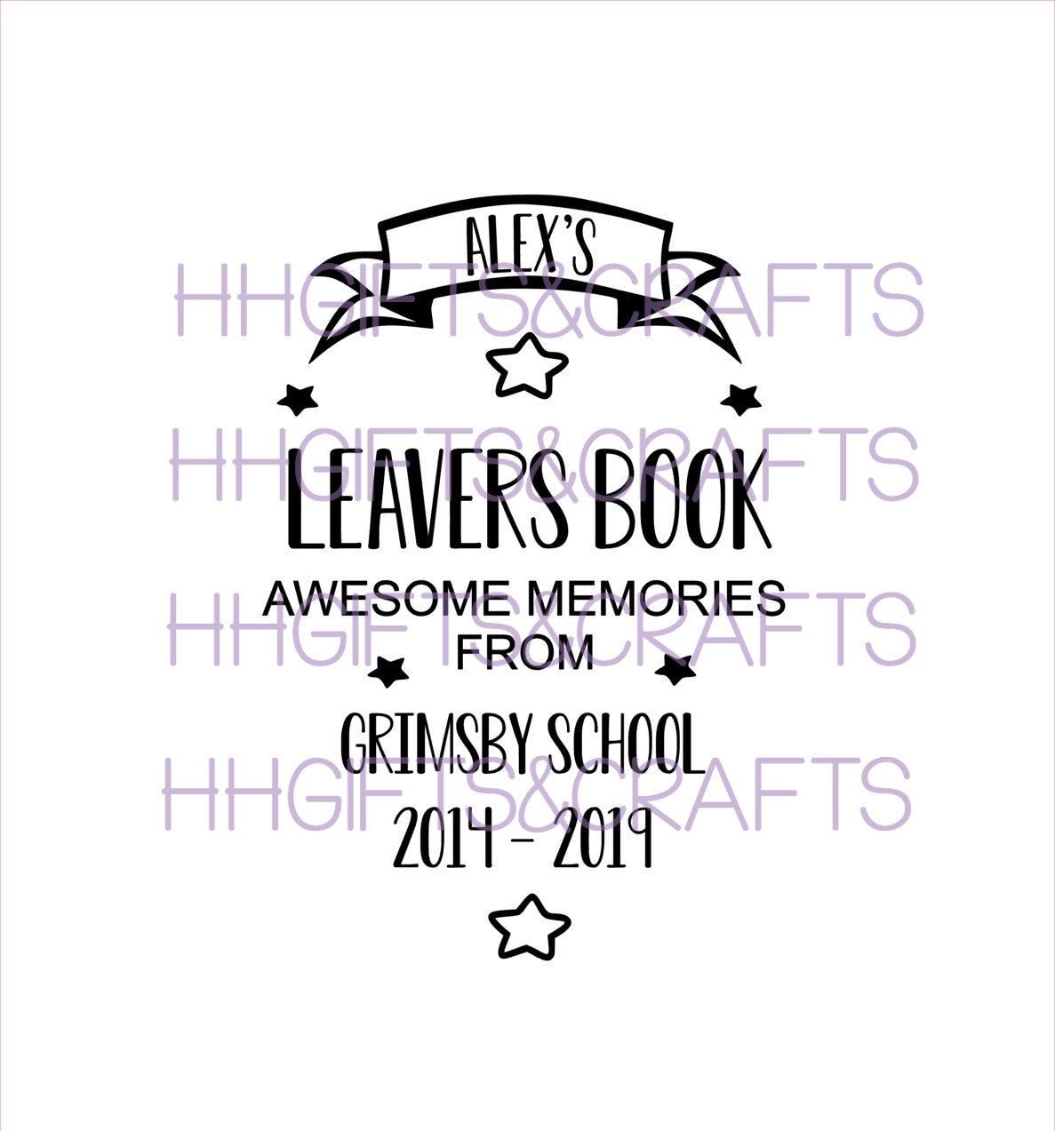 NB08 - LEAVERS (BANNER) - NOTEBOOK VINYL