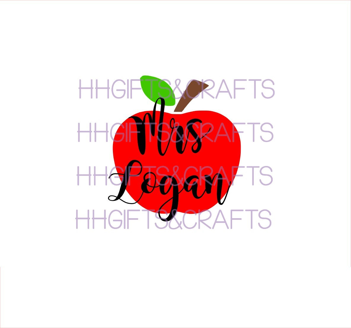 TE31 - PERSONALISED APPLE - SMALL VINYL
