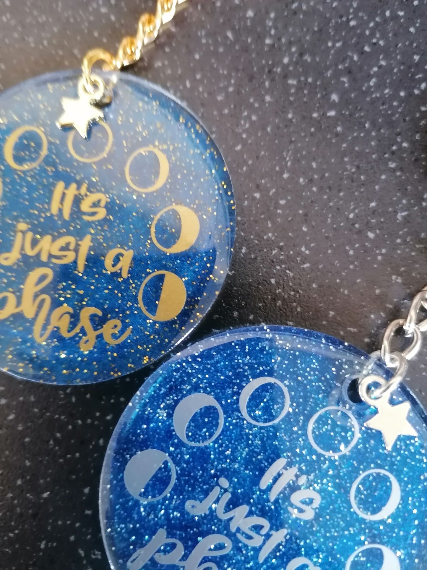 It's a phase - moon phases keyring