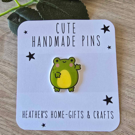 Cute frog pin