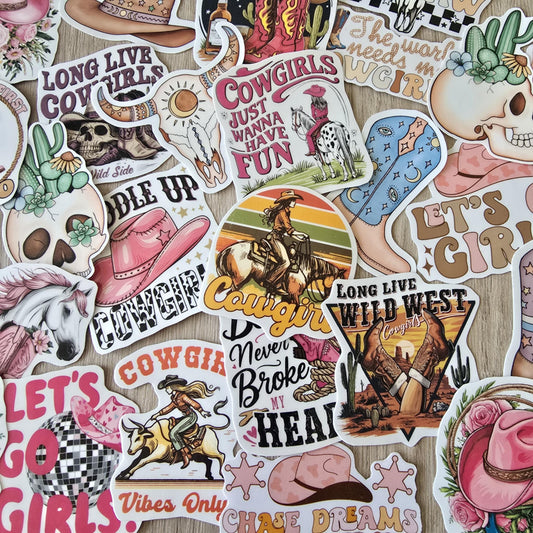 COWGIRL THEME STICKER SETS