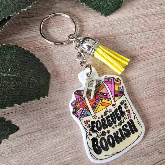FOREVER BOOKISH KEYRING