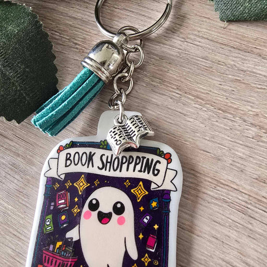BOOK SHOPPING KEYRING