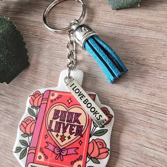 BOOK LOVER KEYRING